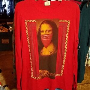 Hybrid Threads Deep Red Mona Lisa Long Sleeve
